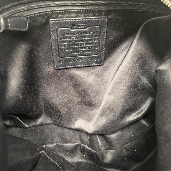 Coach Black/ grey Signature Hobo - Picture 4 of 5